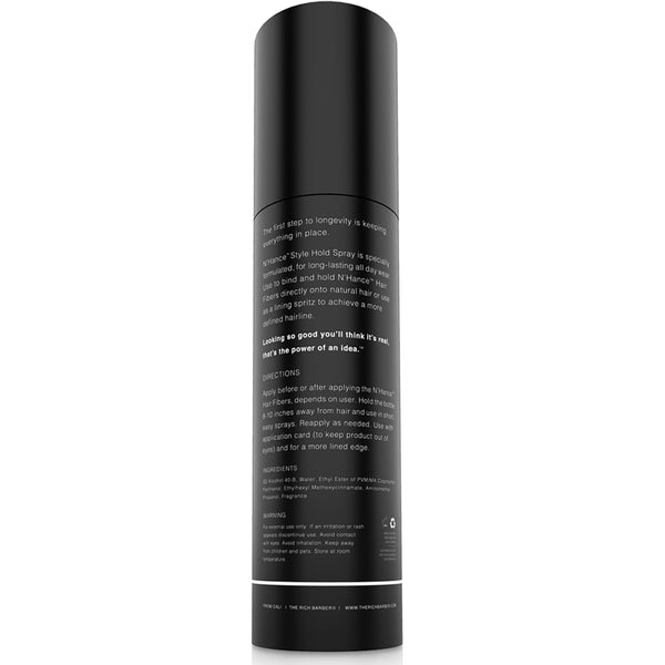 N'hance™ Pro Barber Kit II - 4-in-1 Hair Building Fibers, Hold Spray & Application Set